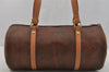 Authentic ETRO Vintage Shoulder Hand Bag Purse PVC Leather Brown 1059J