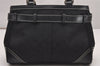 Authentic COACH Signature Shoulder Hand Bag Canvas Leather 8K06 Black 1060J