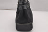 Authentic COACH Signature Shoulder Hand Bag Canvas Leather 8K06 Black 1060J