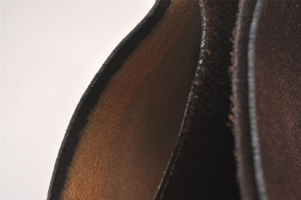 Authentic GUCCI Vintage Shoulder Hand Bag Purse Suede Leather Brown  1061I