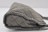 Authentic Stella McCartney Falabella Mini Shoulder Hand Bag Leather Gray 1061J