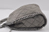 Authentic Stella McCartney Falabella Mini Shoulder Hand Bag Leather Gray 1061J