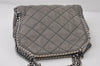 Authentic Stella McCartney Falabella Mini Shoulder Hand Bag Leather Gray 1061J