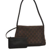 Authentic GUCCI Vintage Shoulder Bag Purse GG Canvas Leather 90646 Brown 1062J