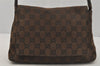 Authentic GUCCI Vintage Shoulder Bag Purse GG Canvas Leather 90646 Brown 1062J