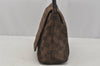 Authentic GUCCI Vintage Shoulder Bag Purse GG Canvas Leather 90646 Brown 1062J