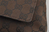 Authentic GUCCI Vintage Shoulder Bag Purse GG Canvas Leather 90646 Brown 1062J