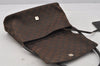 Authentic GUCCI Vintage Shoulder Bag Purse GG Canvas Leather 90646 Brown 1062J