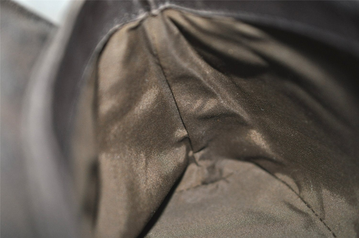 Authentic GUCCI Vintage Shoulder Bag Purse GG Canvas Leather 90646 Brown 1062J