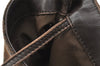 Authentic GUCCI Vintage Shoulder Bag Purse GG Canvas Leather 90646 Brown 1062J