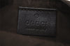 Authentic GUCCI Vintage Shoulder Bag Purse GG Canvas Leather 90646 Brown 1062J
