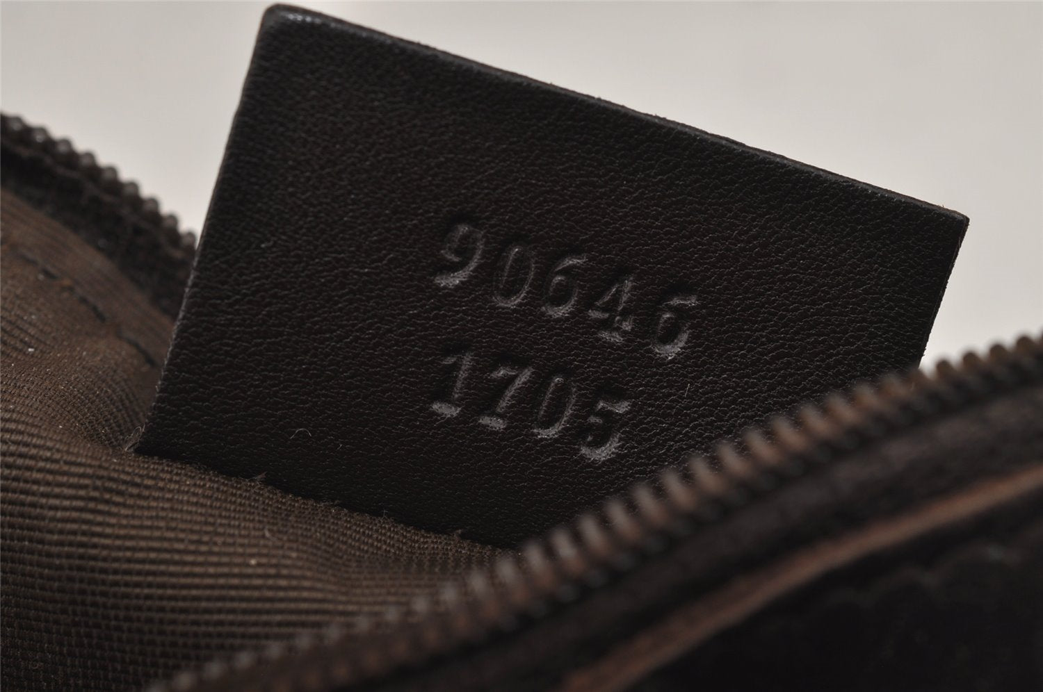 Authentic GUCCI Vintage Shoulder Bag Purse GG Canvas Leather 90646 Brown 1062J