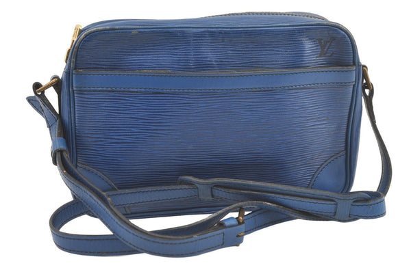 Authentic Louis Vuitton Epi Trocadero 24 Blue Shoulder Cross Bag Old Model 1063K