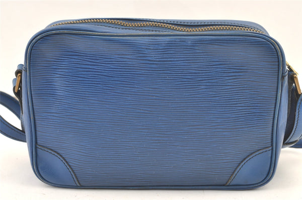 Authentic Louis Vuitton Epi Trocadero 24 Blue Shoulder Cross Bag Old Model 1063K