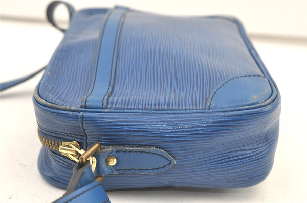 Authentic Louis Vuitton Epi Trocadero 24 Blue Shoulder Cross Bag Old Model 1063K