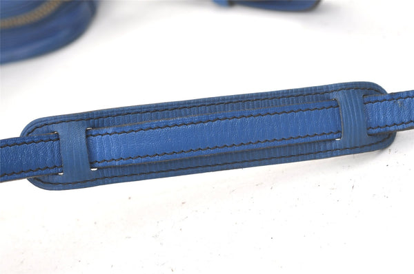 Authentic Louis Vuitton Epi Trocadero 24 Blue Shoulder Cross Bag Old Model 1063K