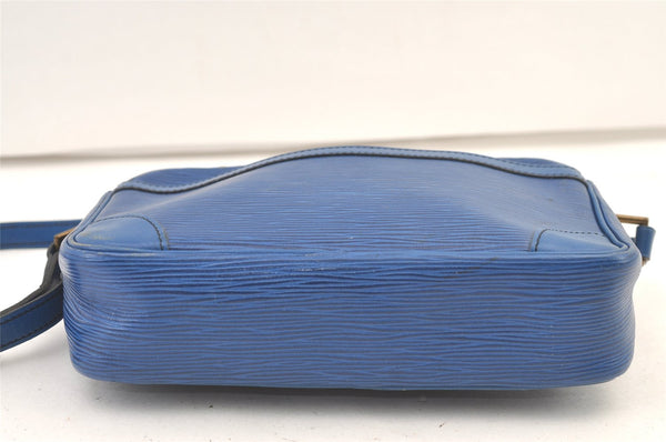 Authentic Louis Vuitton Epi Trocadero 24 Blue Shoulder Cross Bag Old Model 1063K