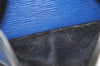 Authentic Louis Vuitton Epi Trocadero 24 Blue Shoulder Cross Bag Old Model 1063K