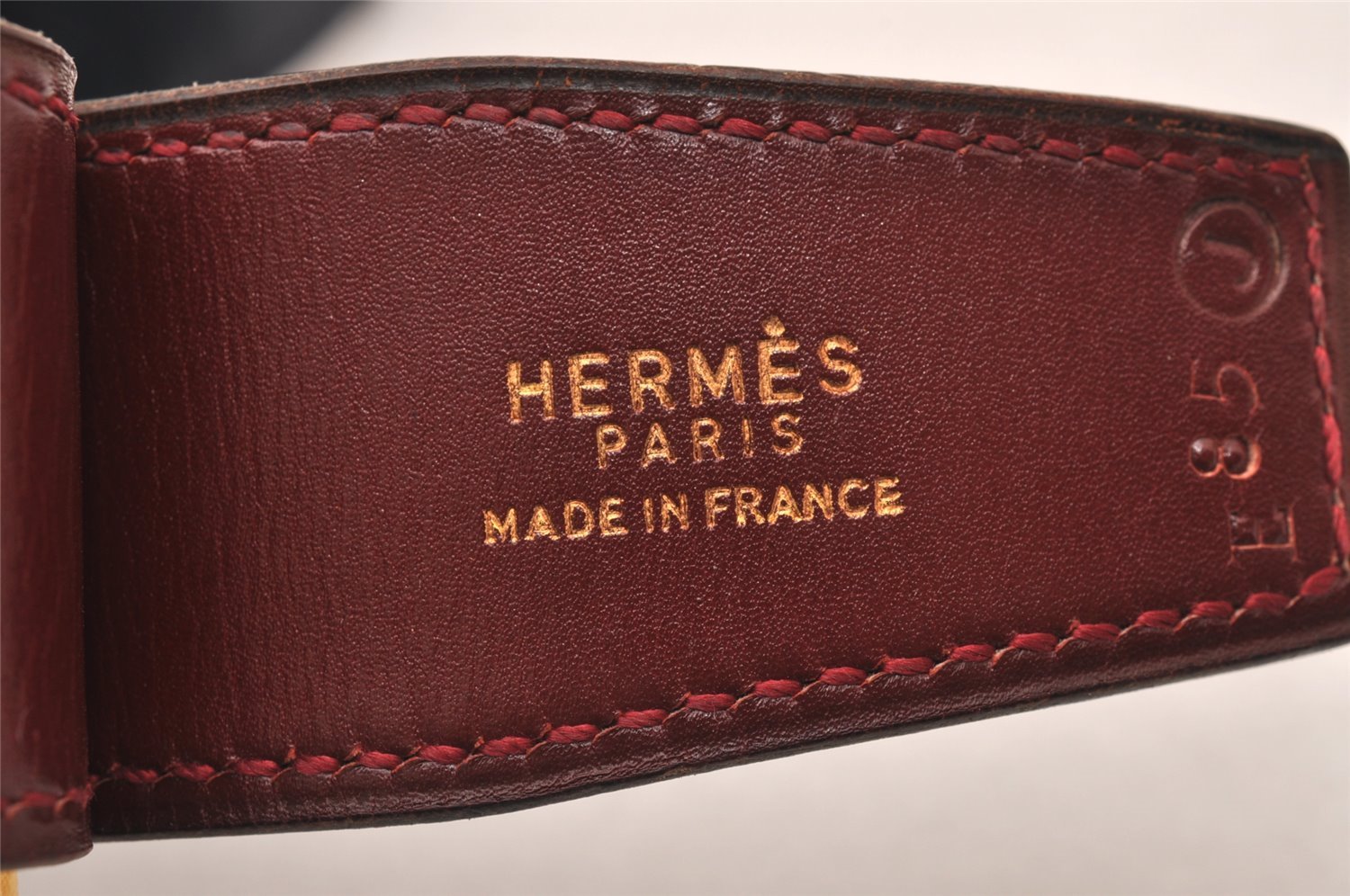 Authentic HERMES Constance Leather Belt Size 85cm 33.5