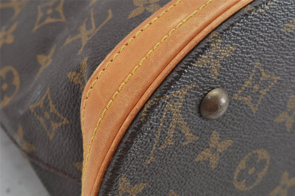 Authentic Louis Vuitton Monogram Bucket PM Shoulder Tote Bag M42238 Junk 1064K