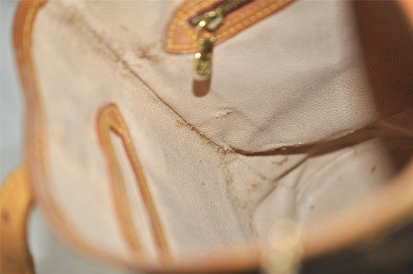 Authentic Louis Vuitton Monogram Bucket PM Shoulder Tote Bag M42238 Junk 1064K