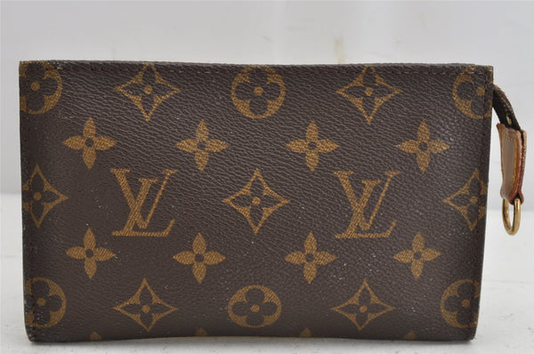 Authentic Louis Vuitton Monogram Bucket PM Shoulder Tote Bag M42238 Junk 1064K