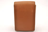 Authentic CHANEL Vintage Leather CC Logo Cigarette Case Pouch Purse Brown 1065J