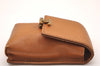 Authentic CHANEL Vintage Leather CC Logo Cigarette Case Pouch Purse Brown 1065J