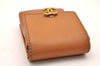Authentic CHANEL Vintage Leather CC Logo Cigarette Case Pouch Purse Brown 1065J