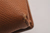 Authentic CHANEL Vintage Leather CC Logo Cigarette Case Pouch Purse Brown 1065J
