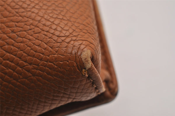 Authentic CHANEL Vintage Leather CC Logo Cigarette Case Pouch Purse Brown 1065J
