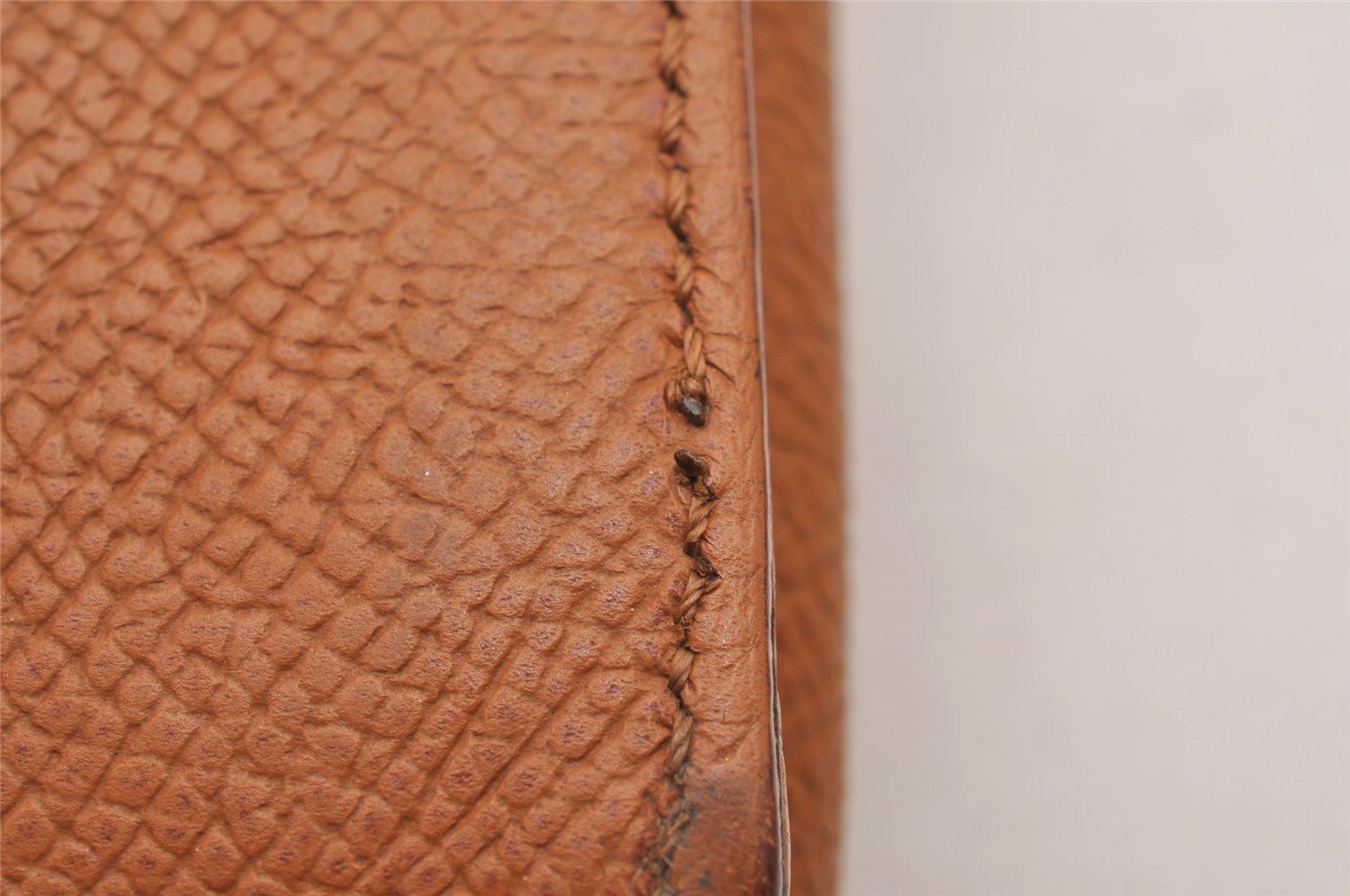 Authentic CHANEL Vintage Leather CC Logo Cigarette Case Pouch Purse Brown 1065J