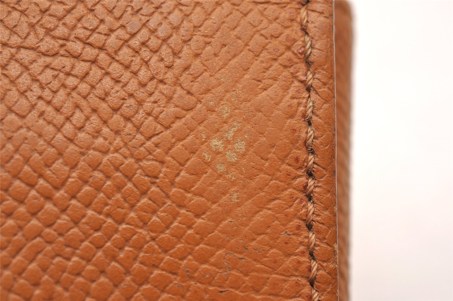 Authentic CHANEL Vintage Leather CC Logo Cigarette Case Pouch Purse Brown 1065J
