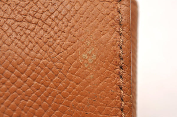 Authentic CHANEL Vintage Leather CC Logo Cigarette Case Pouch Purse Brown 1065J