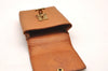 Authentic CHANEL Vintage Leather CC Logo Cigarette Case Pouch Purse Brown 1065J