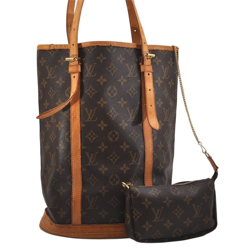 Authentic Louis Vuitton Monogram Bucket GM Shoulder Tote Bag M42236 LV 1065K