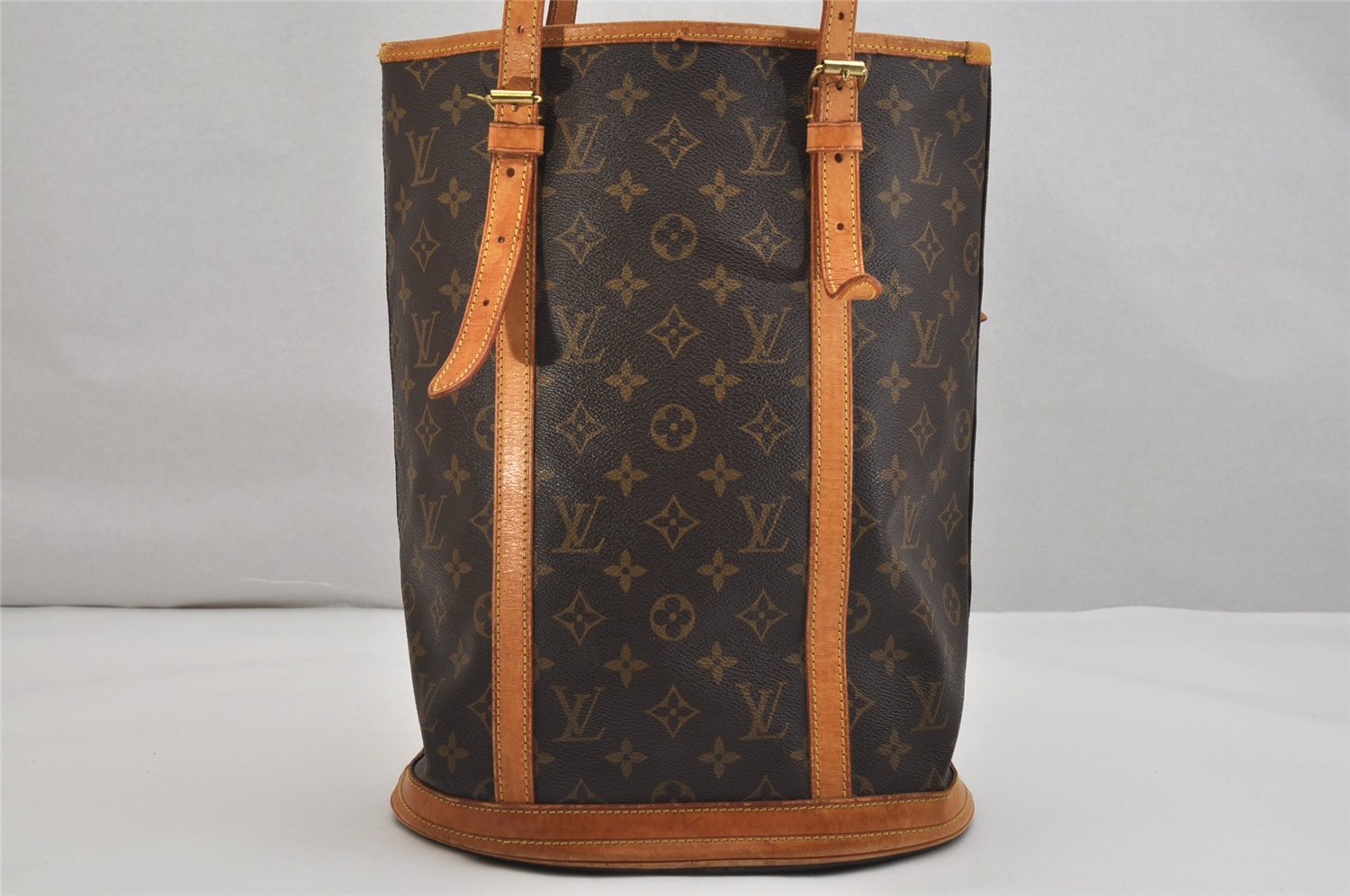 Authentic Louis Vuitton Monogram Bucket GM Shoulder Tote Bag M42236 LV 1065K