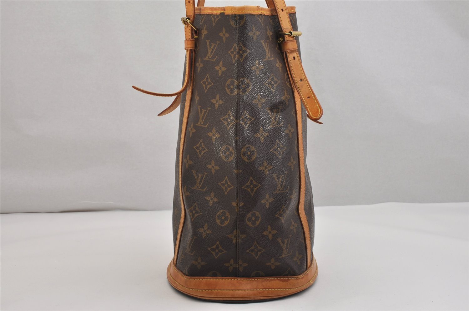 Authentic Louis Vuitton Monogram Bucket GM Shoulder Tote Bag M42236 LV 1065K
