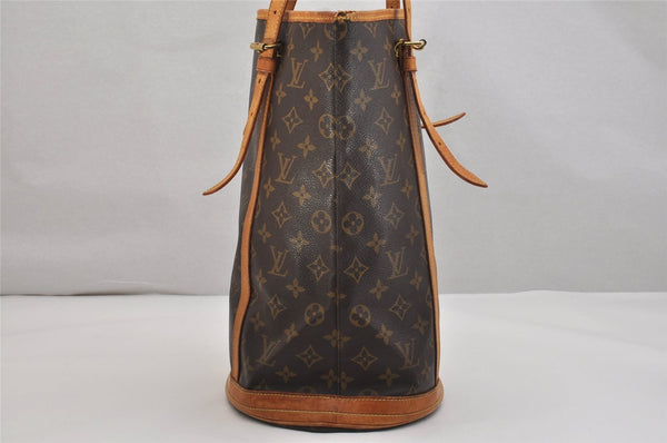 Authentic Louis Vuitton Monogram Bucket GM Shoulder Tote Bag M42236 LV 1065K