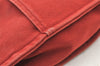 Authentic HERMES Vintage Fourre Tout MM Hand Tote Bag Canvas Red 1066K