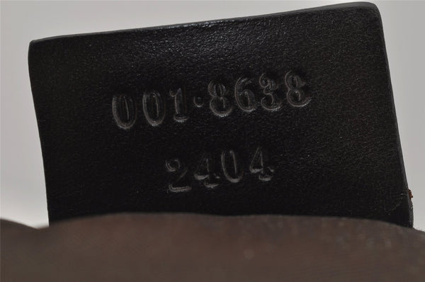 Authentic GUCCI Bamboo 2Way Shoulder Hand Bag Nylon Leather 0018638 Green 1067J