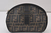 Authentic FENDI Zucca Vintage Shoulder Bag Purse PVC Leather Brown Junk 1067K