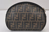 Authentic FENDI Zucca Vintage Shoulder Bag Purse PVC Leather Brown Junk 1067K