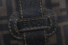 Authentic FENDI Zucca Vintage Shoulder Bag Purse PVC Leather Brown Junk 1067K