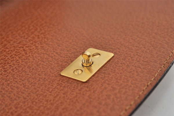 Authentic GUCCI Bamboo 2Way Shoulder Hand Bag Purse Leather Brown 1069J