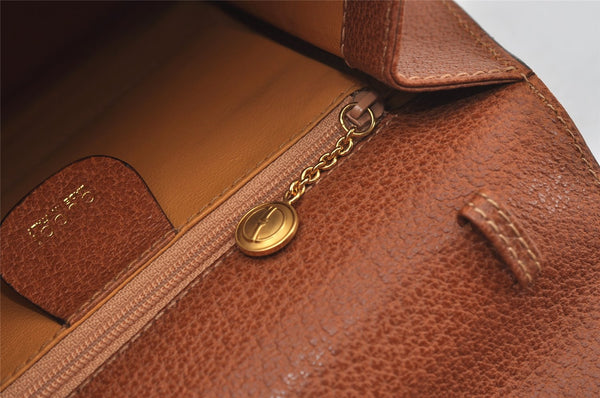 Authentic GUCCI Bamboo 2Way Shoulder Hand Bag Purse Leather Brown 1069J