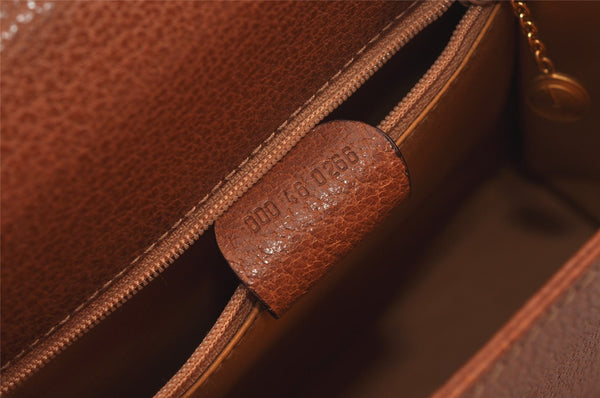 Authentic GUCCI Bamboo 2Way Shoulder Hand Bag Purse Leather Brown 1069J