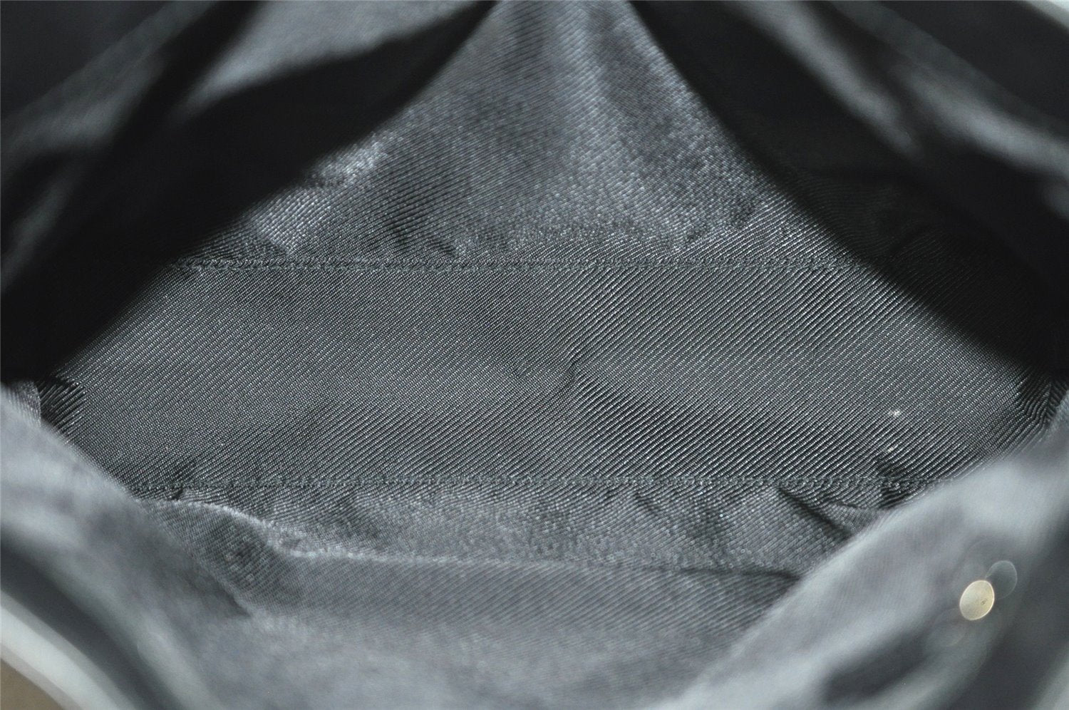 Authentic GUCCI Shoulder Tote Bag GG Canvas Leather 33900 Black 1070J