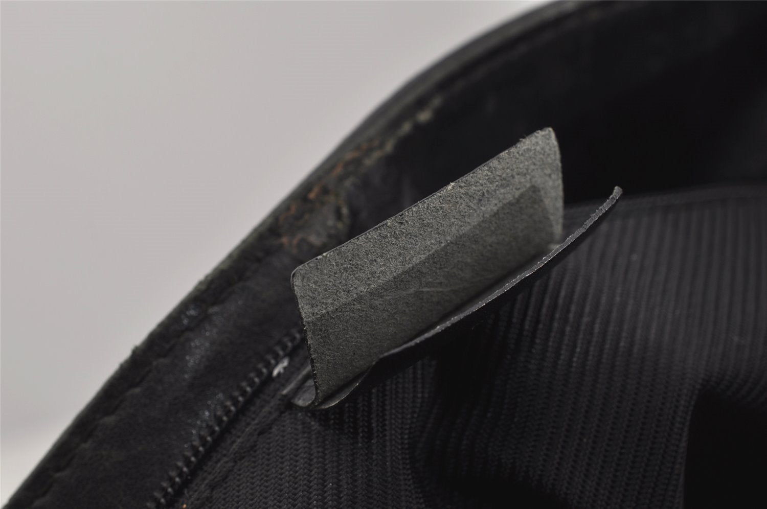 Authentic GUCCI Shoulder Tote Bag GG Canvas Leather 33900 Black 1070J