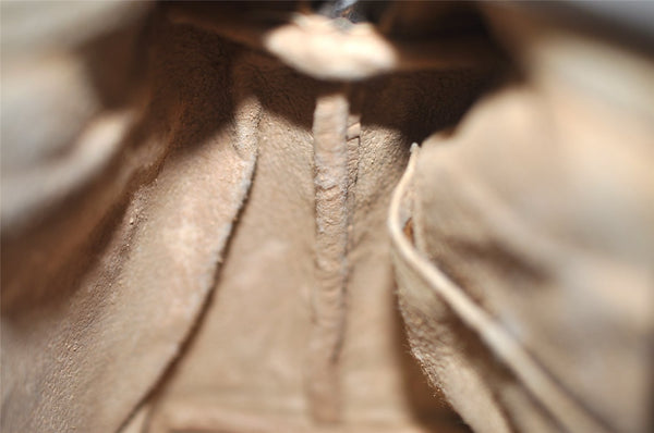 Authentic GUCCI Clutch Hand Bag Purse GG PVC Leather Brown Junk 1070K